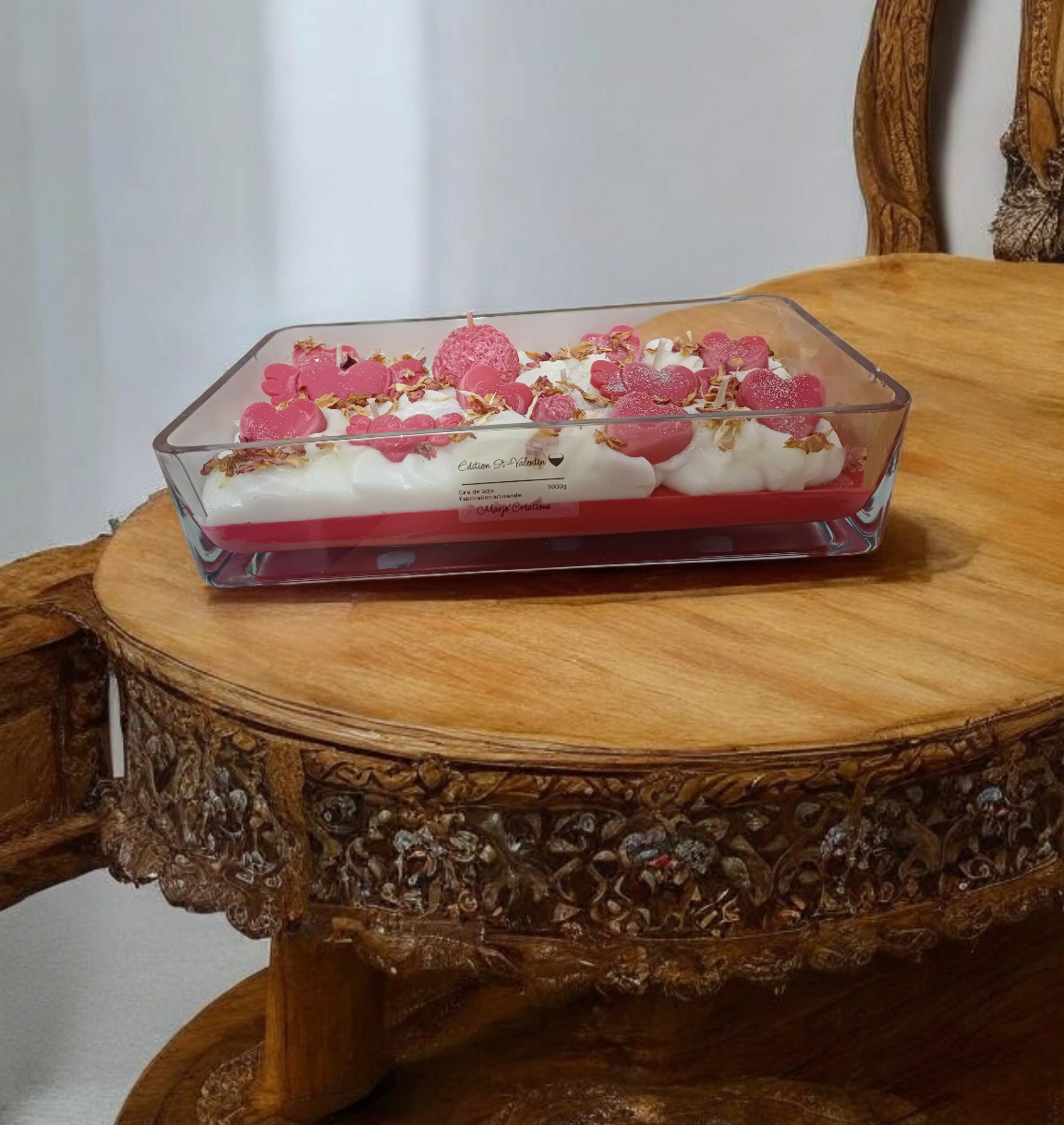 Bougie centre de table 🌹