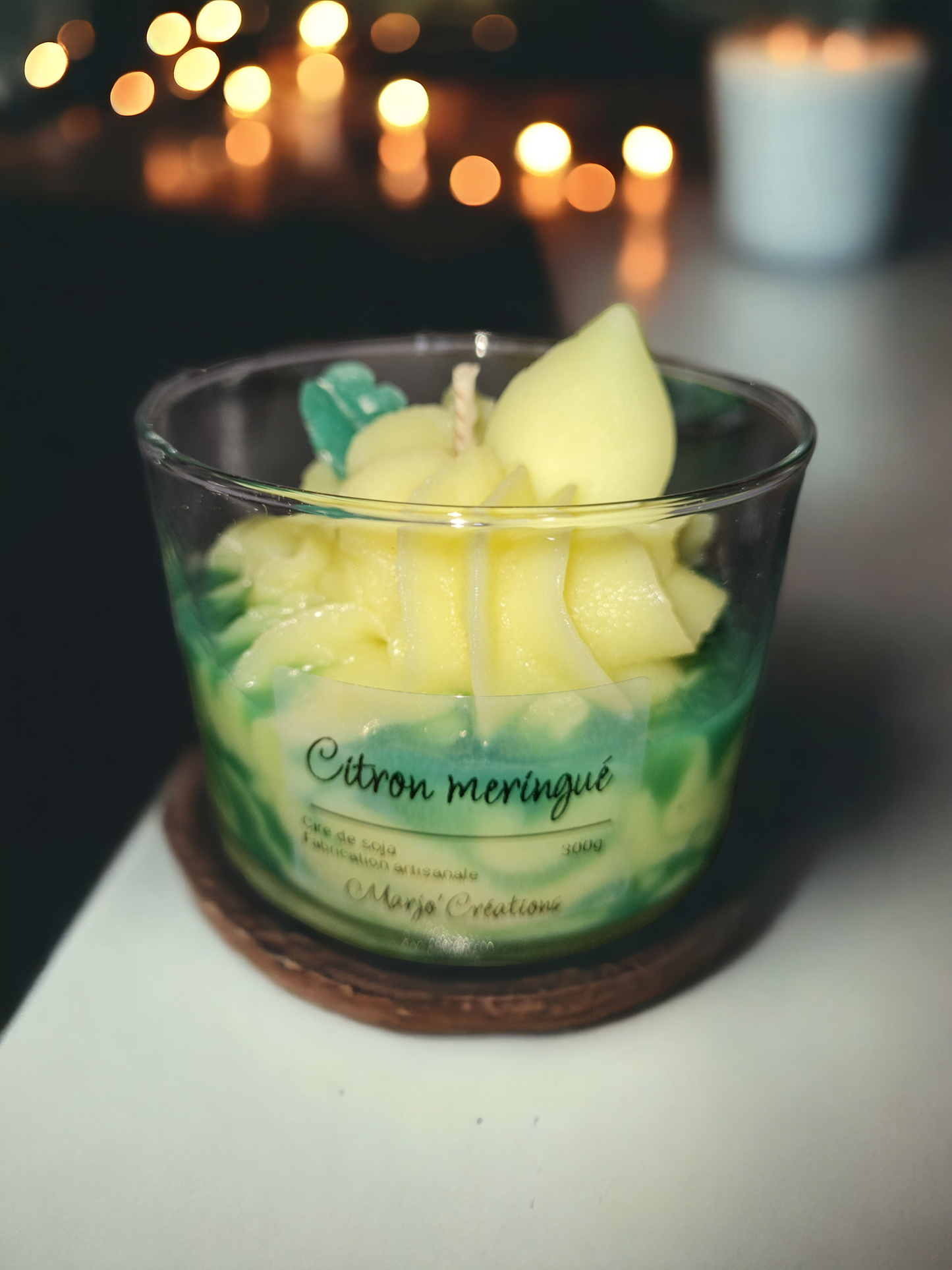 Bougie citron meringué